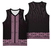 New Zealand Maori Kowhaiwhai Basketball Jersey Mawhero Maui and Mangopare - Polynesian Pride