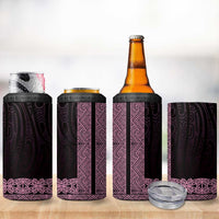 New Zealand Maori Kowhaiwhai 4 in 1 Can Cooler Tumbler Mawhero Maui and Mangopare LT9 - Polynesian Pride