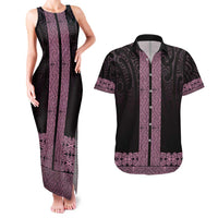 New Zealand Maori Kowhaiwhai Couples Matching Tank Maxi Dress and Hawaiian Shirt Mawhero Maui and Mangopare