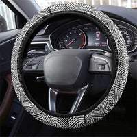 New Zealand Maori Kowhaiwhai Steering Wheel Cover Pango Maui and Mangopare LT9 - Polynesian Pride