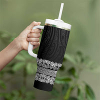 New Zealand Maori Kowhaiwhai Tumbler With Handle Pango Maui and Mangopare LT9 - Polynesian Pride