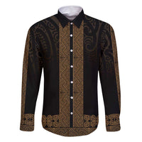 New Zealand Maori Kowhaiwhai Family Matching Off Shoulder Short Dress and Hawaiian Shirt Parauri Maui and Mangopare