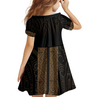 New Zealand Maori Kowhaiwhai Family Matching Puletasi and Hawaiian Shirt Parauri Maui and Mangopare LT9 - Polynesian Pride