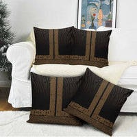 New Zealand Maori Kowhaiwhai Pillow Cover Parauri Maui and Mangopare LT9 - Polynesian Pride