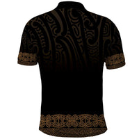New Zealand Maori Kowhaiwhai Polo Shirt Parauri Maui and Mangopare
