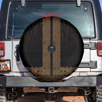 New Zealand Maori Kowhaiwhai Spare Tire Cover Parauri Maui and Mangopare