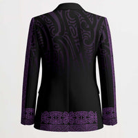 New Zealand Maori Kowhaiwhai Blazer Waiporoporo Maui and Mangopare - Polynesian Pride