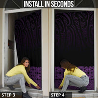 New Zealand Maori Kowhaiwhai Door Cover Waiporoporo Maui and Mangopare - Polynesian Pride