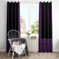 New Zealand Maori Kowhaiwhai Window Curtain Waiporoporo Maui and Mangopare