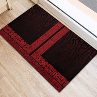 New Zealand Maori Kowhaiwhai Rubber Doormat Whero Maui and Mangopare LT9 - Polynesian Pride