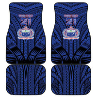 Custom Manu Samoa Sevens Rugby Car Mats Samoan Tribal Tattoo