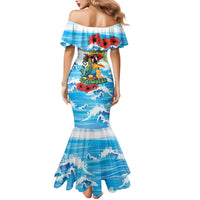 Funny Parrot Margarita Five O'clock Somewhere Family Matching Mermaid Dress and Hawaiian Shirt LT9 - Polynesian Pride