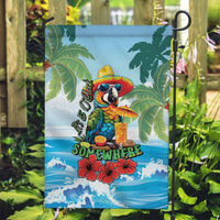 Funny Parrot Margarita Five O'clock Somewhere Garden Flag