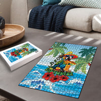 Funny Parrot Margarita Five O'clock Somewhere Puzzle