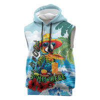 Funny Parrot Margarita Five O'clock Somewhere Sleeveless Hoodie