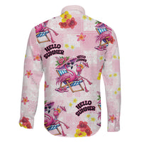Hawaii Flamingo Hello Summer Family Matching Tank Maxi Dress and Hawaiian Shirt Hawaiian Quilt Pattern LT9 - Polynesian Pride