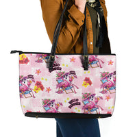 Hawaii Flamingo Hello Summer Leather Tote Bag Hawaiian Quilt Pattern