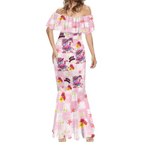 Hawaii Flamingo Hello Summer Mermaid Dress Hawaiian Quilt Pattern