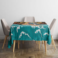 Vintage Santa Claus Surfing Summer Tablecloth Mele Kalikimaka i Iulai!