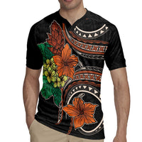 Vintage Hibiscus Pacific Floral Rugby Jersey