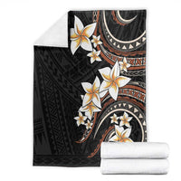 Vintage Plumeria Pacific Floral Blanket