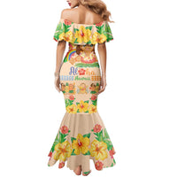 Kawaii Hula Girls Mermaid Dress Aloha Hibiscus Flowers LT9 - Polynesian Pride