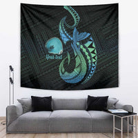 Personalised Hawaii Kure Atoll Tapestry Holaniku Coral Reef with Polynesian Tribal