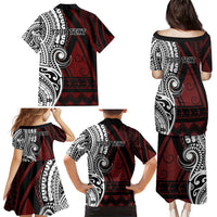 Personalised Tonga Constitution Day 1875 Family Matching Puletasi and Hawaiian Shirt Polynesian Tribal Tattoo LT9 - Polynesian Pride