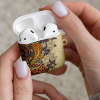 Polynesia AirPods Case Hibiscus Hawaiian Tribal Tattoo Retro Tan LT9 - Polynesian Pride