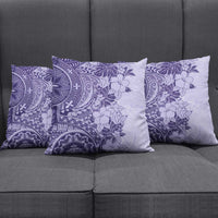 Polynesia Pillow Cover Hibiscus Hawaiian Tribal Tattoo Retro Violet LT9 - Polynesian Pride