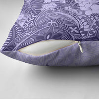 Polynesia Pillow Cover Hibiscus Hawaiian Tribal Tattoo Retro Violet LT9 - Polynesian Pride