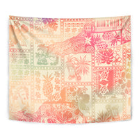 Hawaii Tapestry Aloha Tribal Pattern Sweat Pink Ombre LT9 - Polynesian Pride
