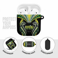 Rugby Cook Islands Avaiki AirPods Case Black Kuki Airani Tribal Maori Inspired LT9 - Polynesian Pride