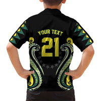 Custom Rugby Cook Islands Avaiki Family Matching Mermaid Dress and Hawaiian Shirt Black Kuki Airani Tribal Maori Inspired LT9 - Polynesian Pride