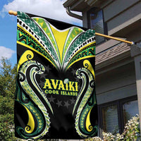 Rugby Cook Islands Avaiki Garden Flag Black Kuki Airani Tribal Maori Inspired LT9 - Polynesian Pride