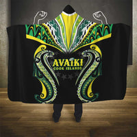 Rugby Cook Islands Avaiki Hooded Blanket Black Kuki Airani Tribal Maori Inspired LT9 - Polynesian Pride