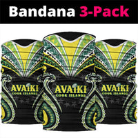 Rugby Cook Islands Avaiki Neck Gaiter Black Kuki Airani Tribal Maori Inspired LT9 package One Size: 25*50cm Black - Polynesian Pride