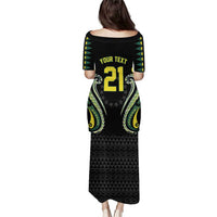 Custom Rugby Cook Islands Avaiki Puletasi Black Kuki Airani Tribal Maori Inspired LT9 - Polynesian Pride