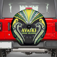 Rugby Cook Islands Avaiki Spare Tire Cover Black Kuki Airani Tribal Maori Inspired - Polynesian Pride