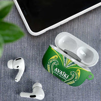 Rugby Cook Islands Avaiki AirPods Case Green Kuki Airani Tribal Maori Inspired - Polynesian Pride