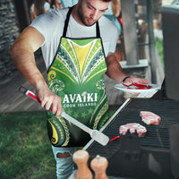 Rugby Cook Islands Avaiki Apron Green Kuki Airani Tribal Maori Inspired - Polynesian Pride