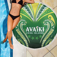 Rugby Cook Islands Avaiki Beach Blanket Green Kuki Airani Tribal Maori Inspired LT9 - Polynesian Pride