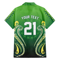 Custom Rugby Cook Islands Avaiki Family Matching Summer Maxi Dress and Hawaiian Shirt Green Kuki Airani Tribal Maori Inspired - Polynesian Pride