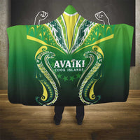 Rugby Cook Islands Avaiki Hooded Blanket Green Kuki Airani Tribal Maori Inspired LT9 - Polynesian Pride