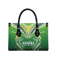 Rugby Cook Islands Avaiki Leather Bag Green Kuki Airani Tribal Maori Inspired - Polynesian Pride