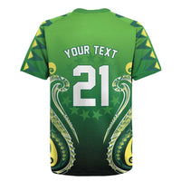 Custom Rugby Cook Islands Avaiki Rugby Jersey Green Kuki Airani Tribal Maori Inspired LT9 - Polynesian Pride