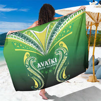 Rugby Cook Islands Avaiki Sarong Green Kuki Airani Tribal Maori Inspired LT9 One Size 44 x 66 inches Green - Polynesian Pride