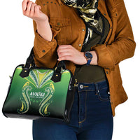 Rugby Cook Islands Avaiki Shoulder Handbag Green Kuki Airani Tribal Maori Inspired LT9 - Polynesian Pride