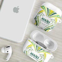 Rugby Cook Islands Avaiki AirPods Case White Kuki Airani Tribal Maori Inspired LT9 - Polynesian Pride