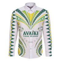 Custom Rugby Cook Islands Avaiki Family Matching Mermaid Dress and Hawaiian Shirt White Kuki Airani Tribal Maori Inspired - Polynesian Pride